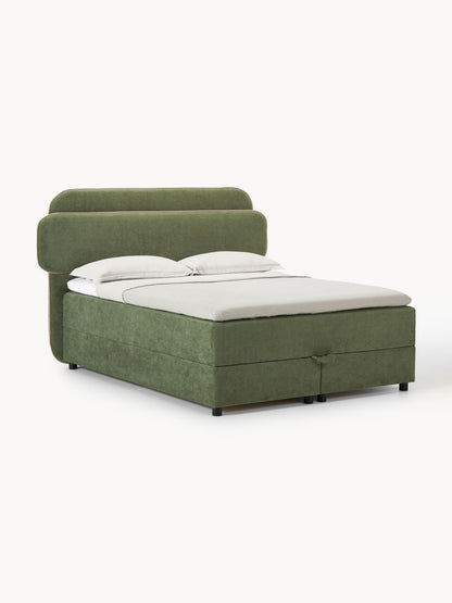 Draggery Enrica Box Spring Bed Frame with Storage