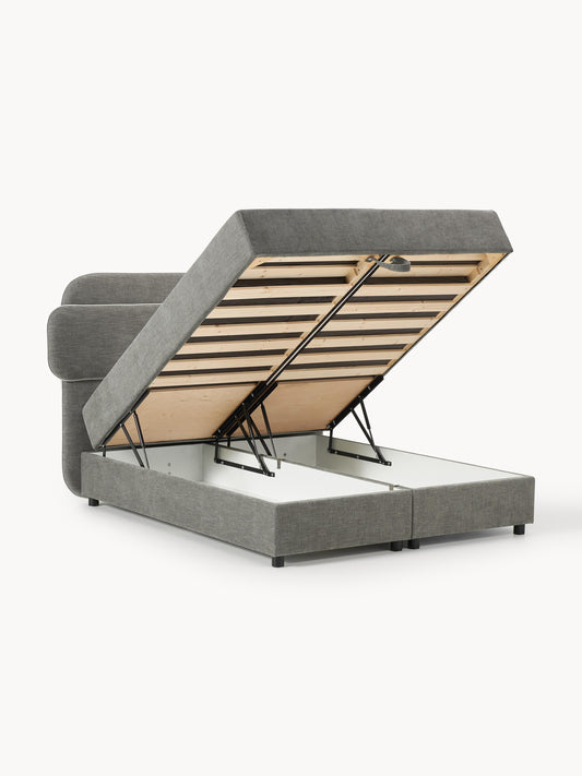 Draggery Enrica Box Spring Bed Frame with Storage