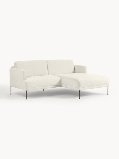 Draggery Fluente Small Corner Sofa with Teddy Fabric Cover
