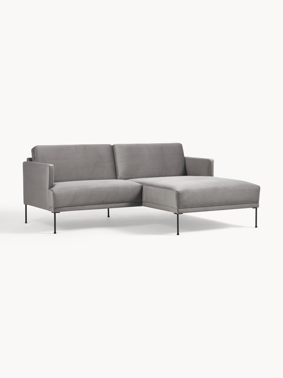 Draggery Fluente Small Corner Sofa with Velvet Cover