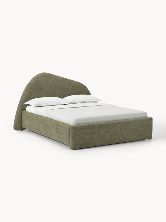 Draggery Gary Bed with Bouclé Upholstery