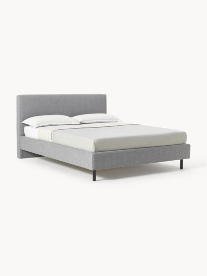 Draggery Giulia Upholstered Bed Frame with Wooden Feet
