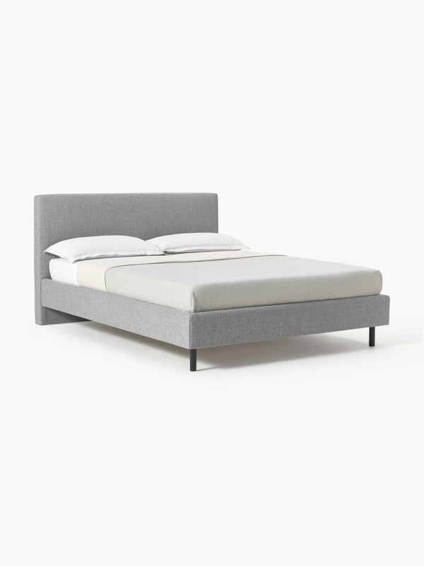 Draggery Giulia Upholstered Bed Frame with Wooden Feet
