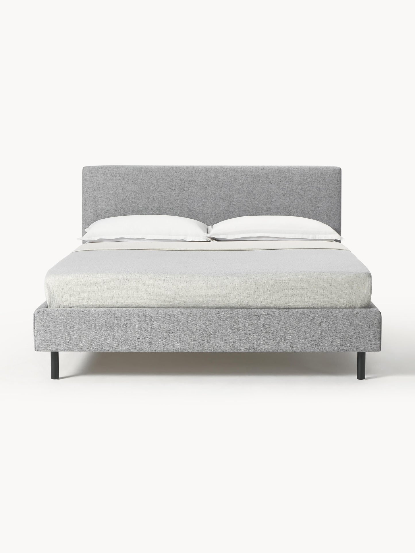 Draggery Giulia Upholstered Bed Frame with Wooden Feet