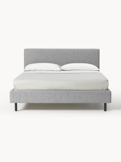 Draggery Giulia Upholstered Bed Frame with Wooden Feet