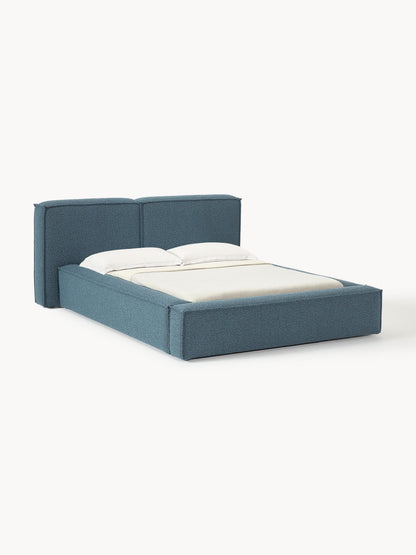 Draggery Lennon Bed with Bouclé Upholstery