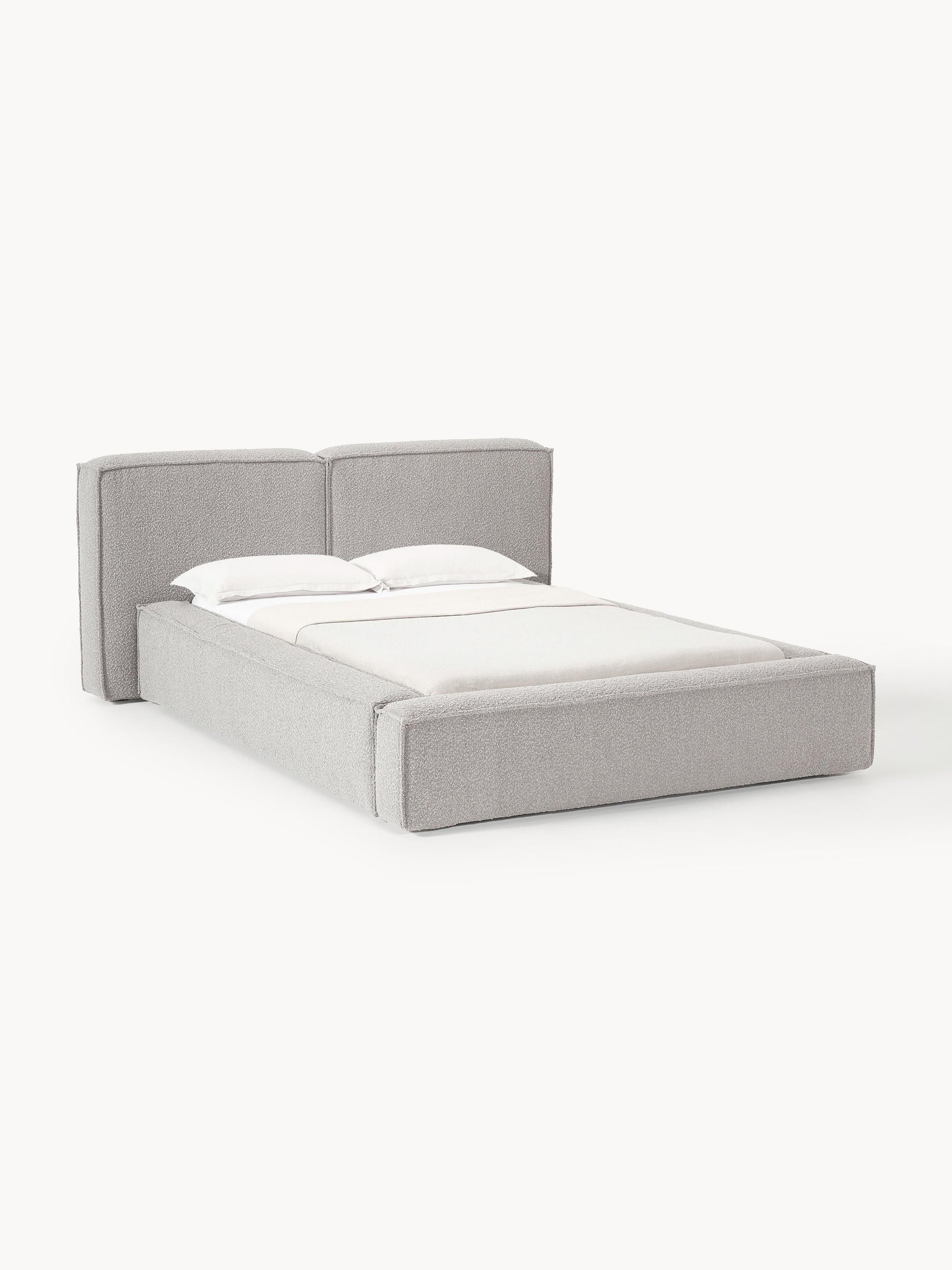 Draggery Lennon Bed with Bouclé Upholstery