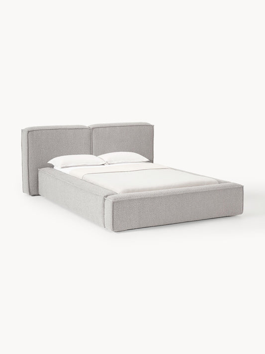 Draggery Lennon Bed with Bouclé Upholstery
