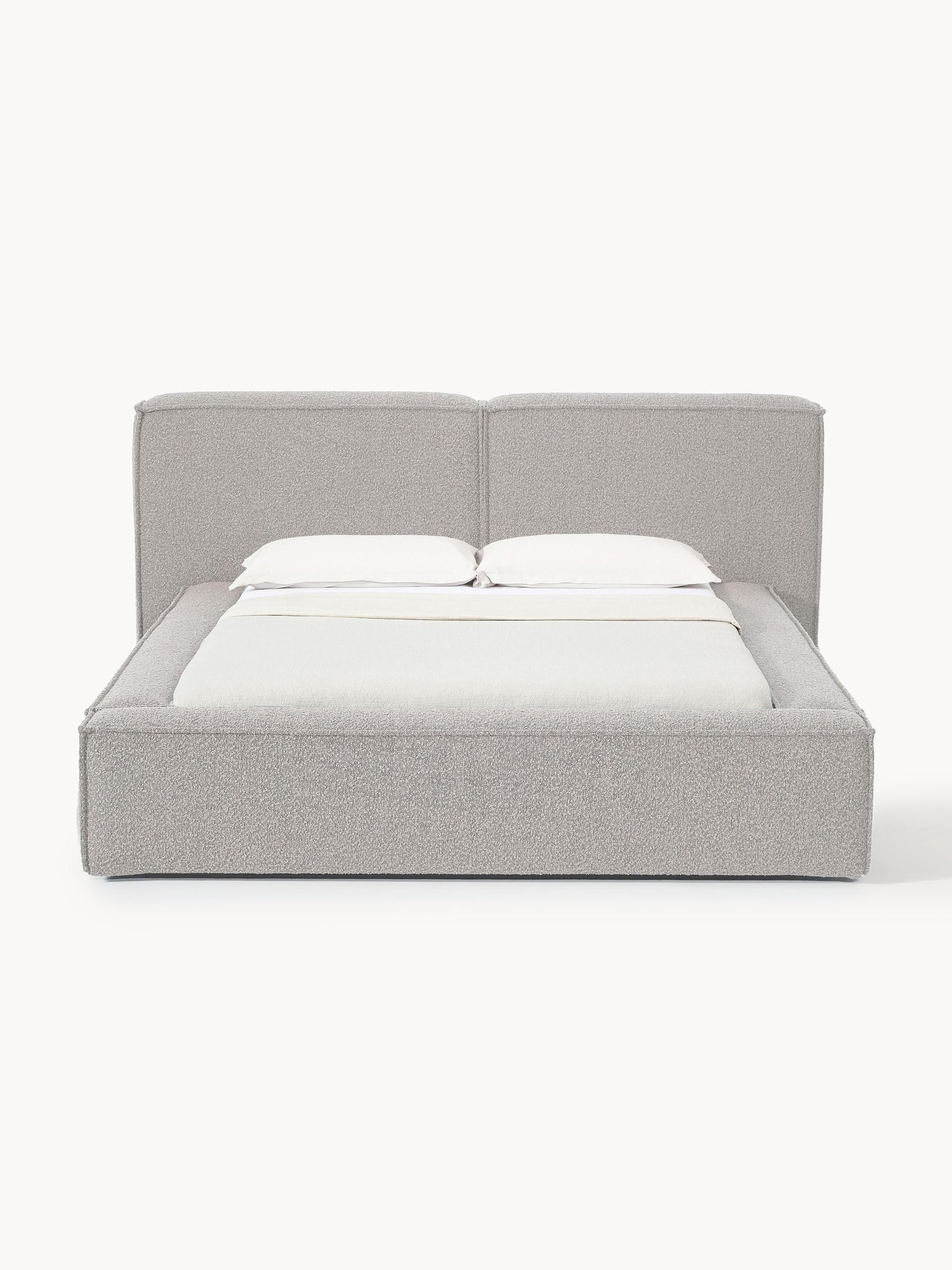 Draggery Lennon Bed with Bouclé Upholstery