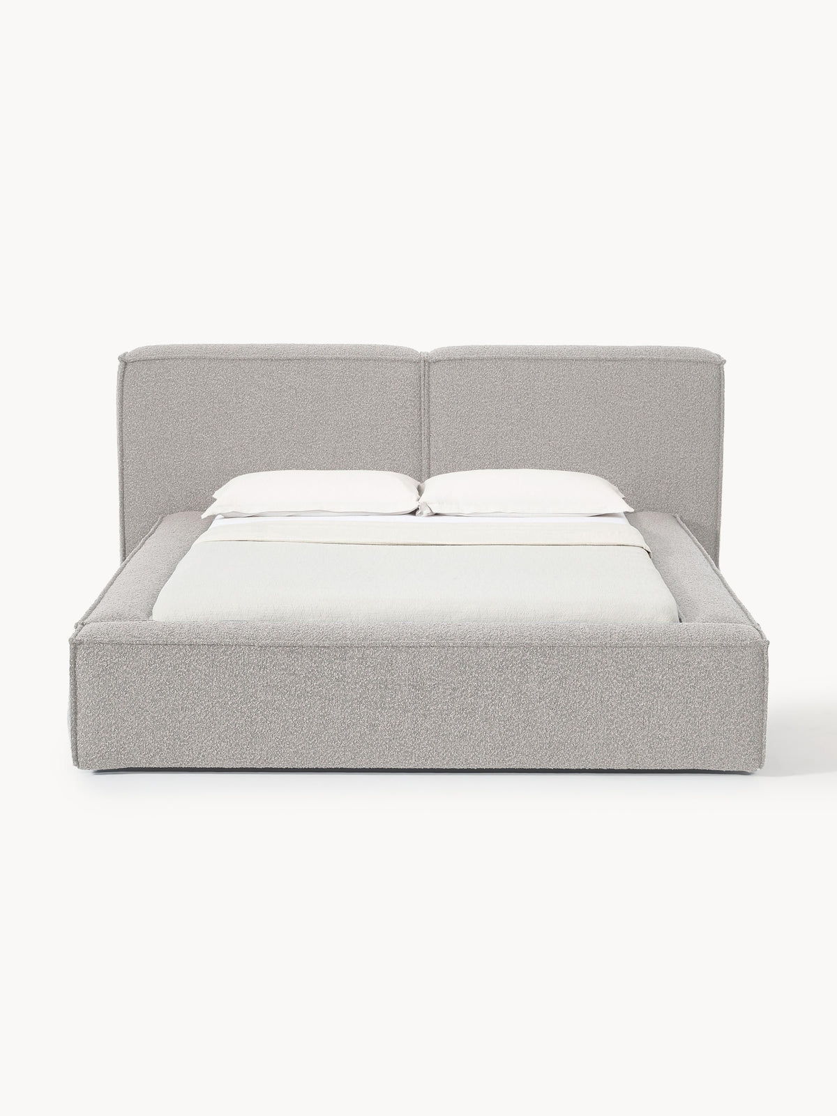 Draggery Lennon Bed with Bouclé Upholstery