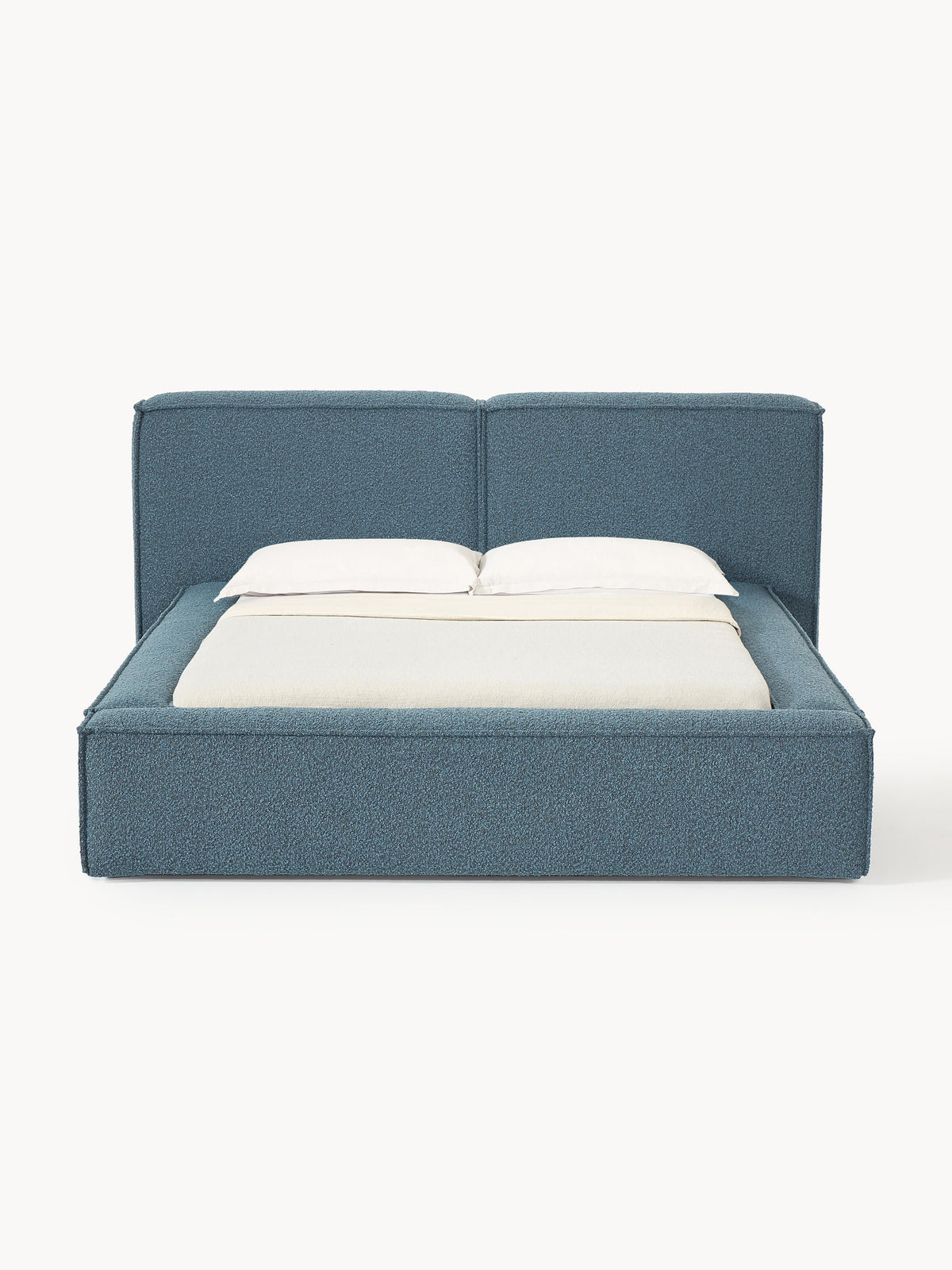 Draggery Lennon Bed with Bouclé Upholstery
