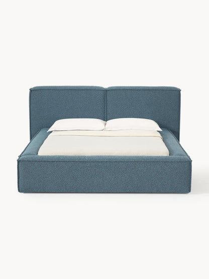 Draggery Lennon Bed with Bouclé Upholstery