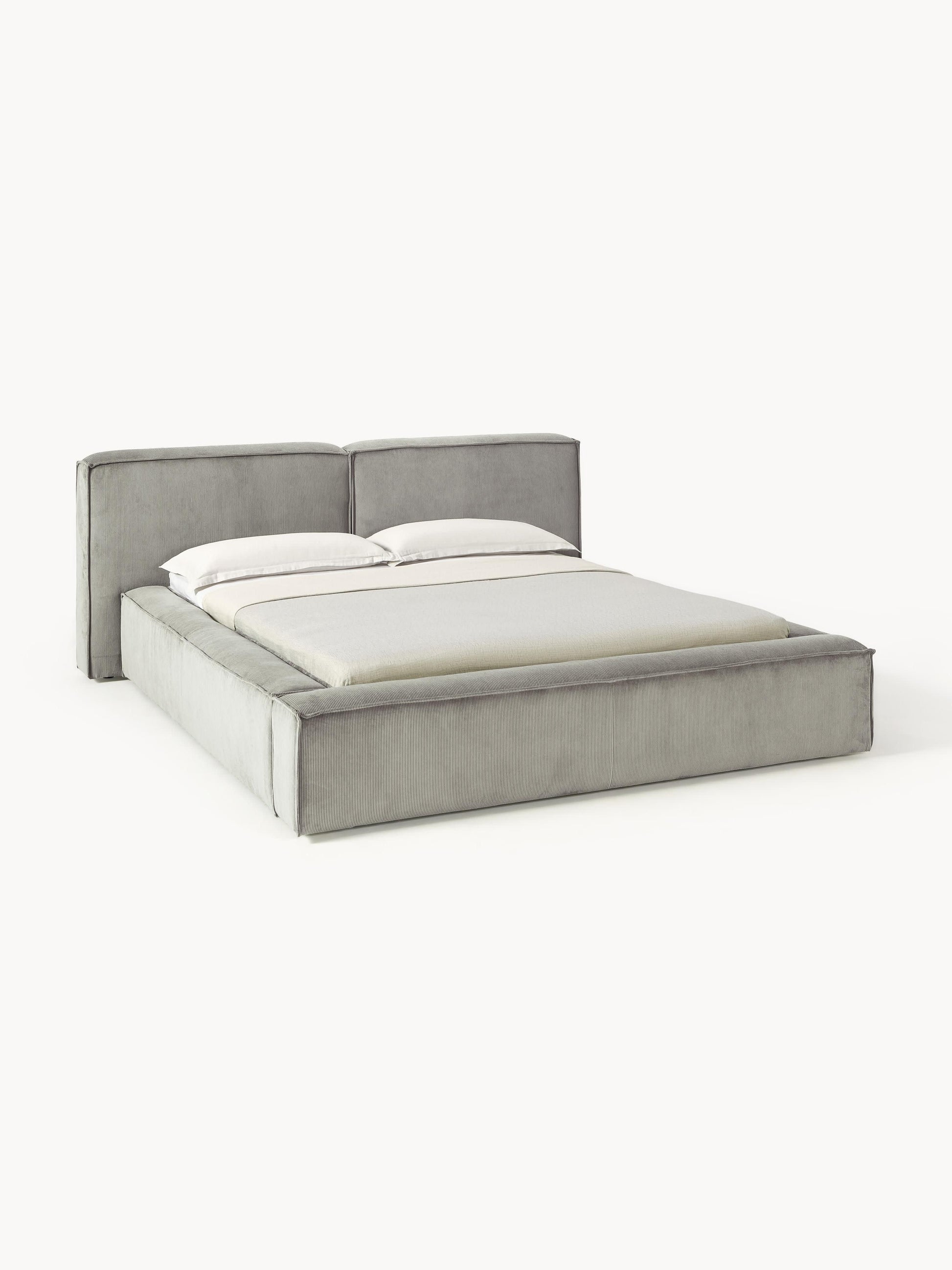 Draggery Lennon Bed with Corduroy Upholstery