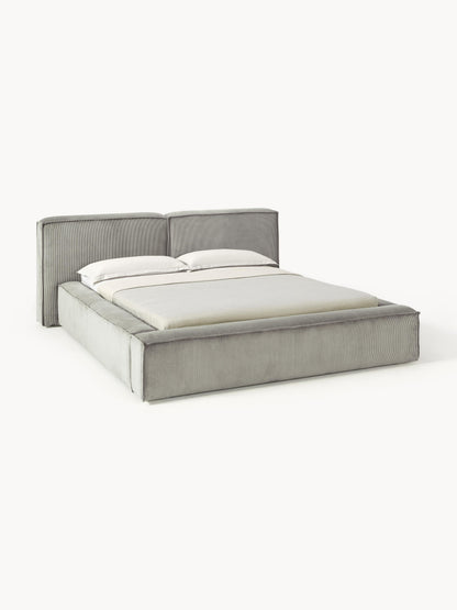 Draggery Lennon Bed with Corduroy Upholstery