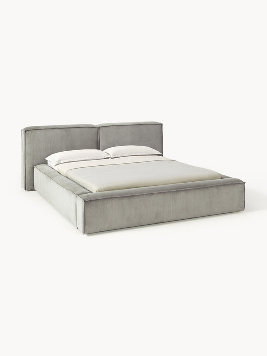 Draggery Lennon Bed with Corduroy Upholstery