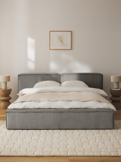 Draggery Lennon Bed with Corduroy Upholstery