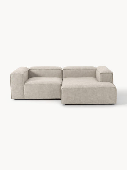 Draggery Lennon Corner Sofa with Linen Blend Cover, Modular (2-Seater)