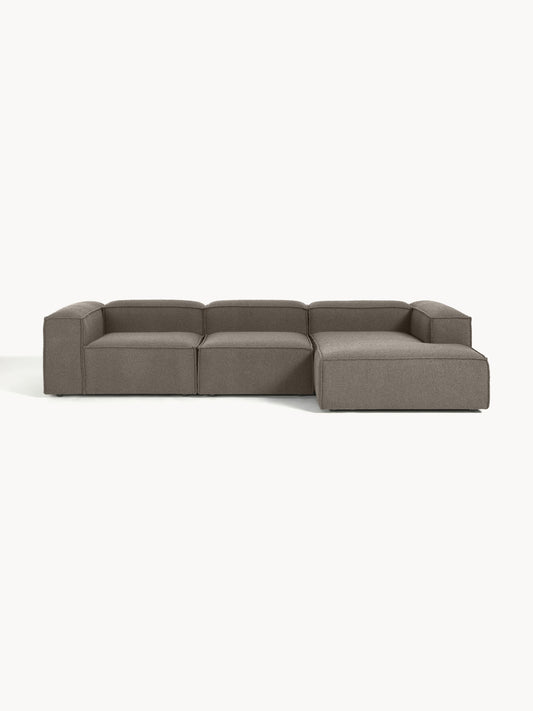 Draggery Lennon Modular Corner Sofa with Bouclé Cover, 4-Seater