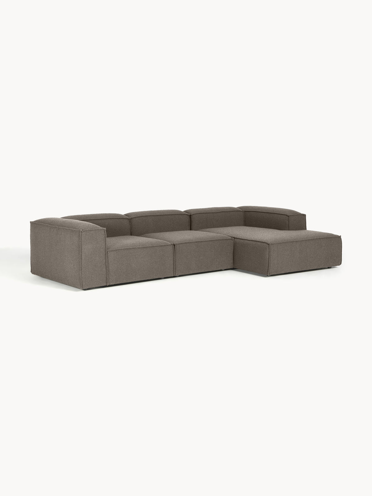 Draggery Lennon Modular Corner Sofa with Bouclé Cover, 4-Seater
