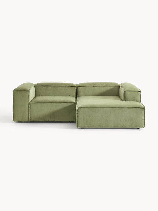 Draggery Lennon Modular Corner Sofa with Corduroy Cover, 2-Seater