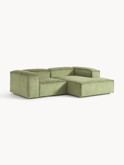 Draggery Lennon Modular Corner Sofa with Corduroy Cover, 2-Seater