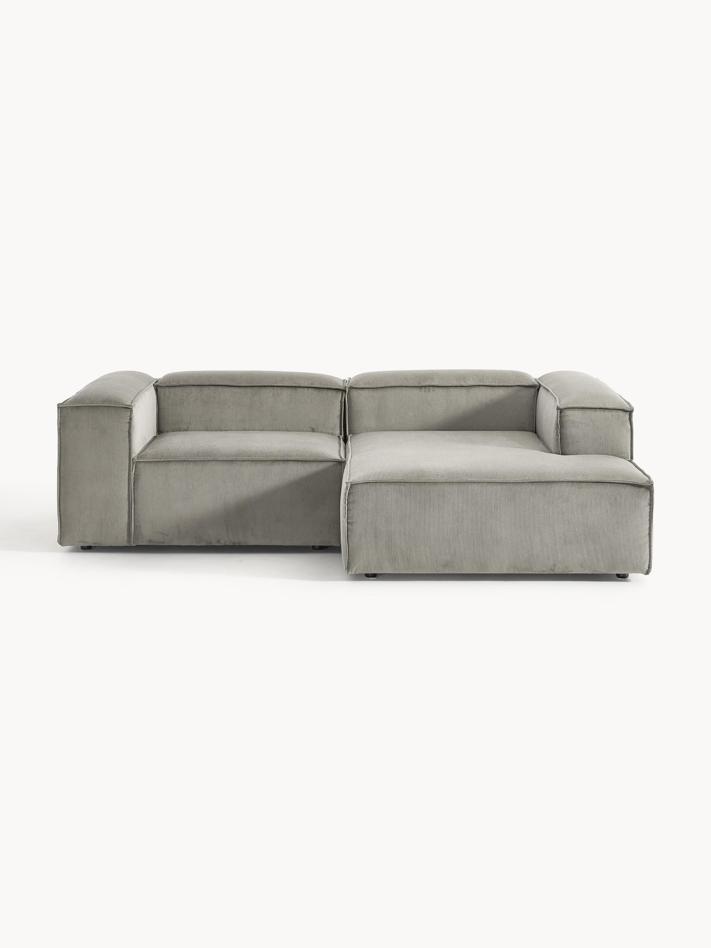 Draggery Lennon Modular Corner Sofa with Corduroy Cover, 2-Seater