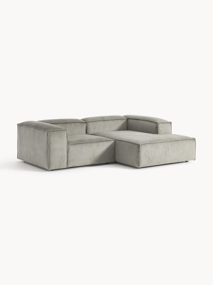 Draggery Lennon Modular Corner Sofa with Corduroy Cover, 2-Seater
