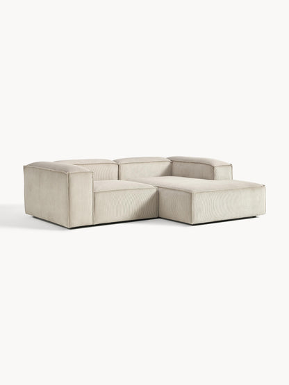 Draggery Lennon Modular Corner Sofa with Corduroy Cover, 2-Seater