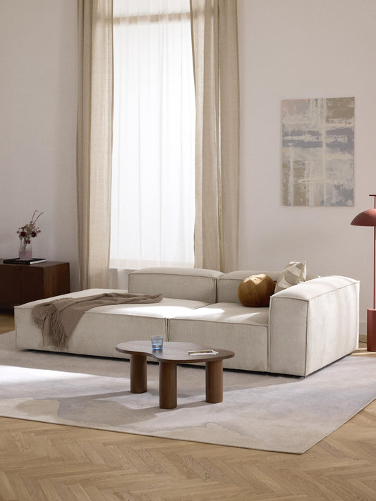 Draggery Lennon Modular Ottoman with Corduroy Cover