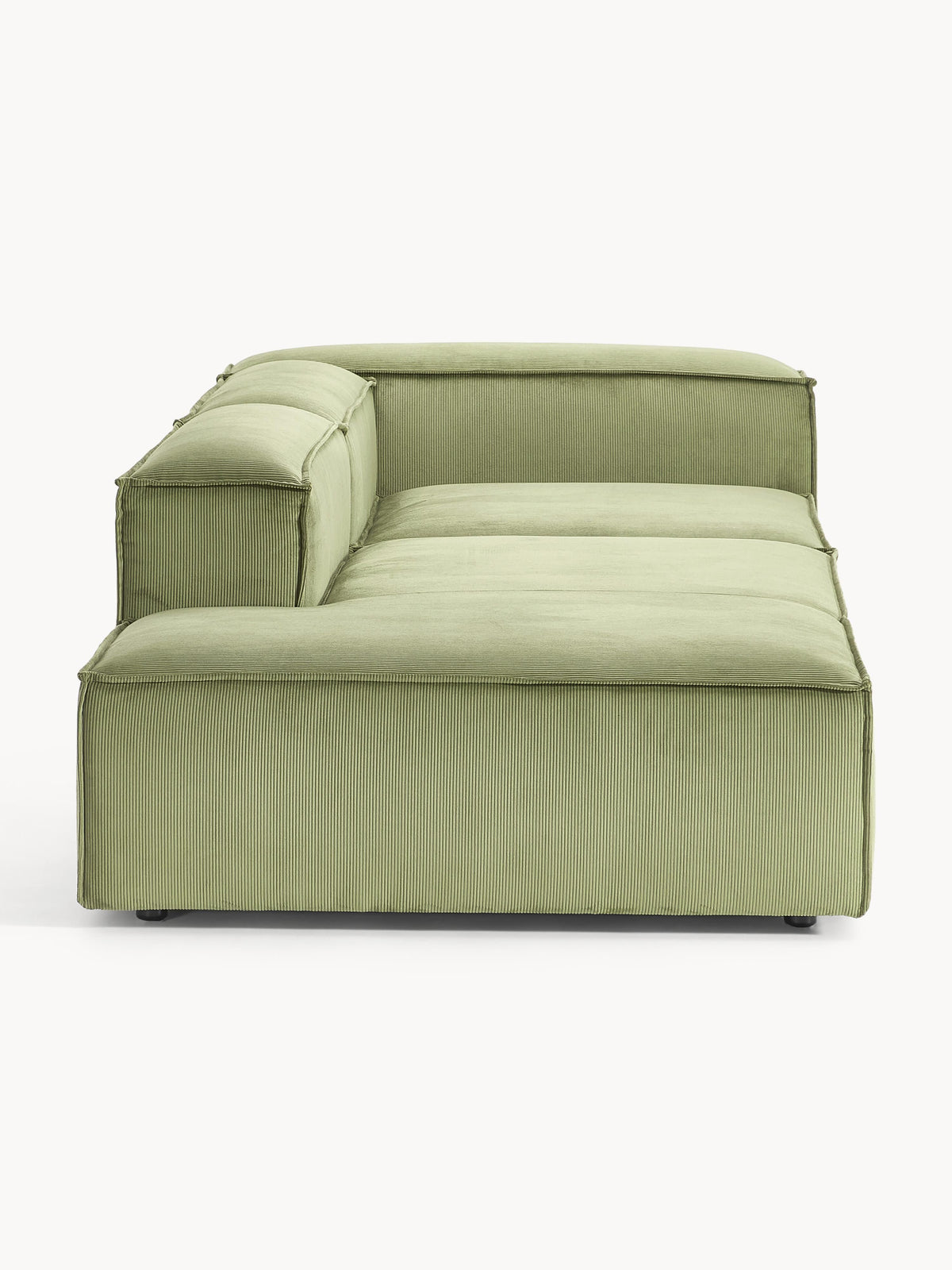 Draggery Lennon Modular Ottoman with Corduroy Cover