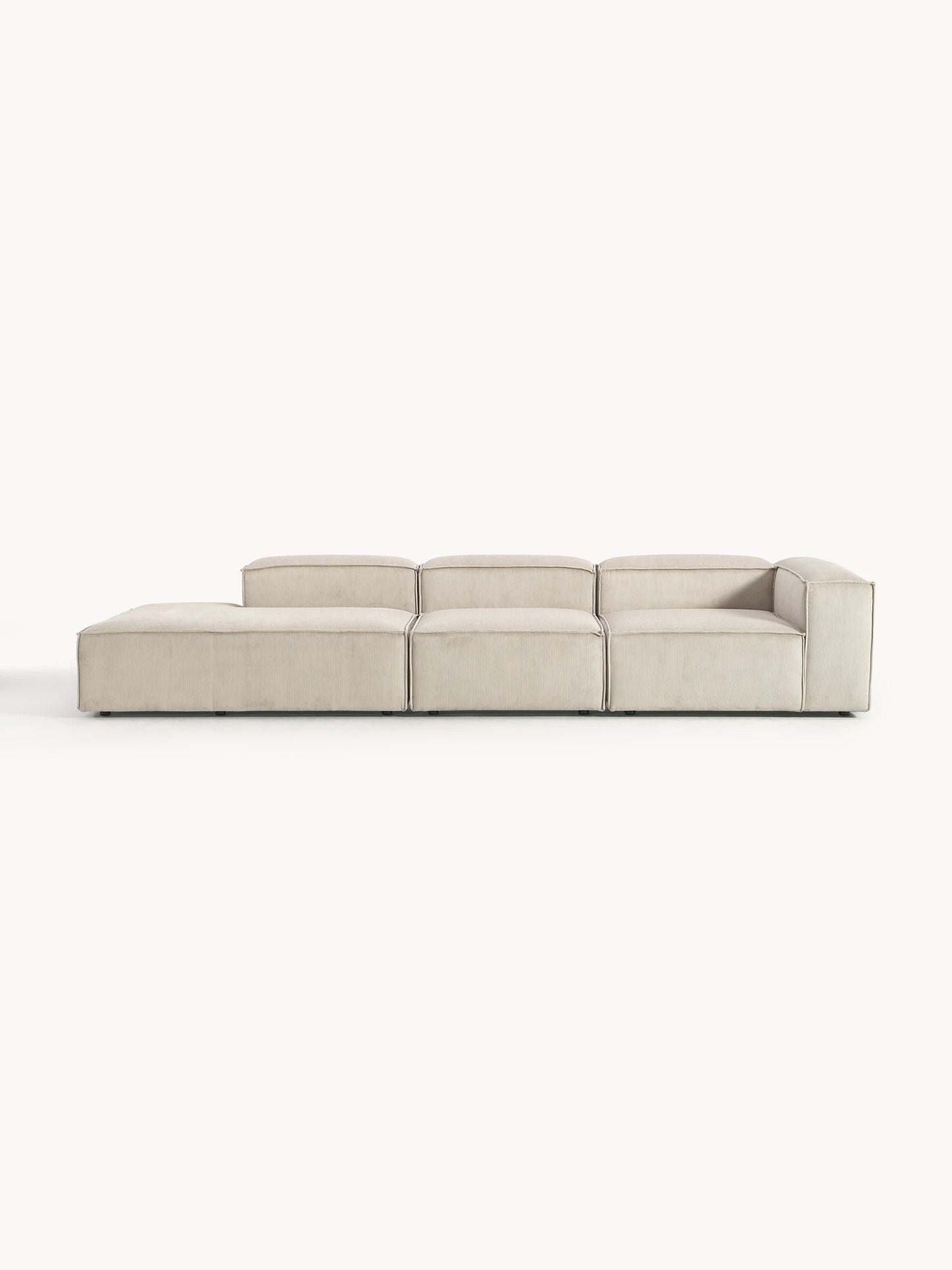Draggery Lennon Modular Ottoman with Corduroy Cover, XL