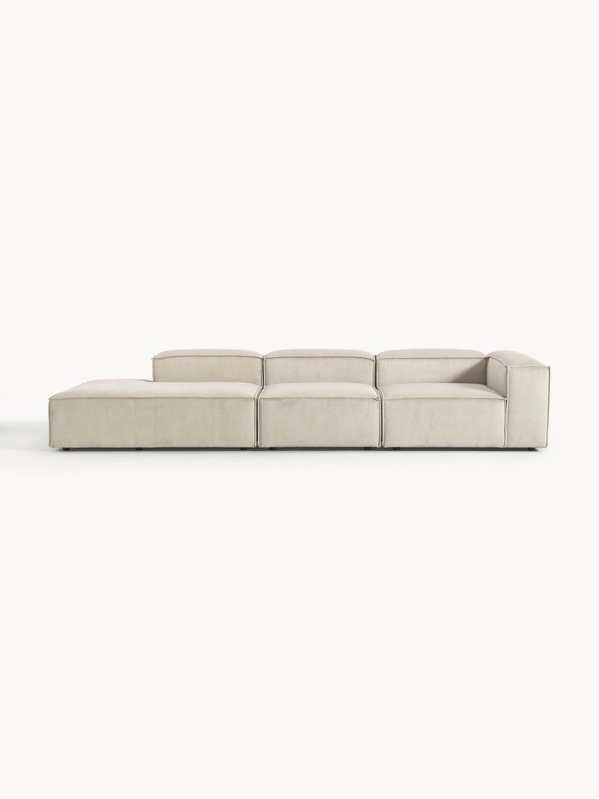Draggery Lennon Modular Ottoman with Corduroy Cover, XL