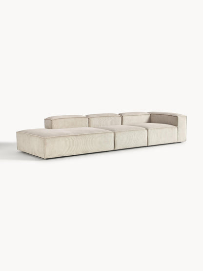 Draggery Lennon Modular Ottoman with Corduroy Cover, XL