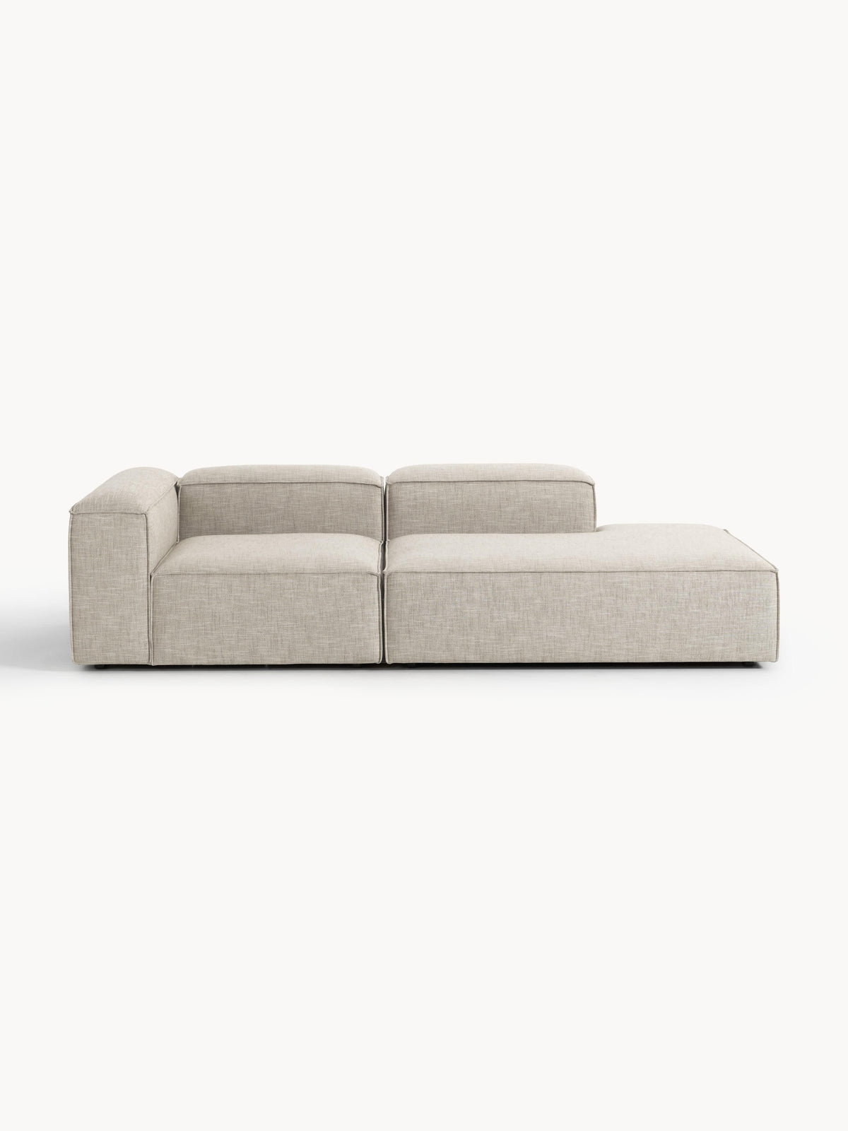 Draggery Lennon Modular Ottoman with Linen Blend Cover