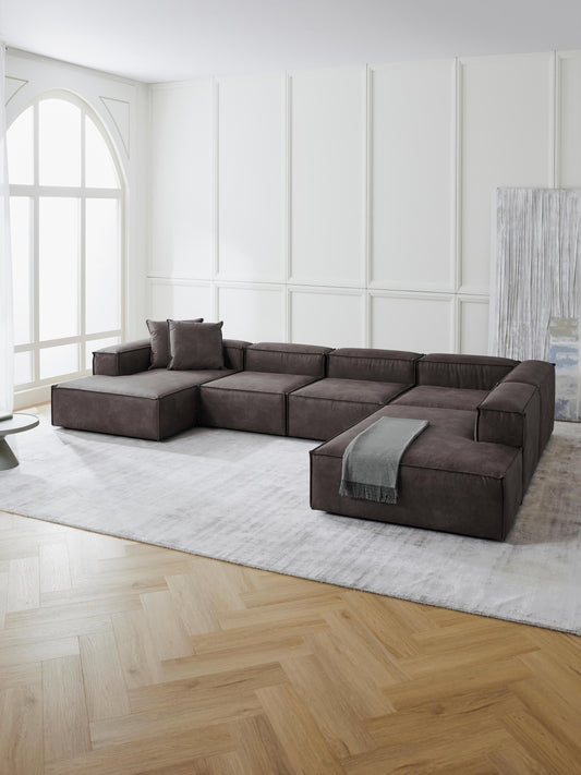 Draggery Lennon Modular Sofa in Leather, XL