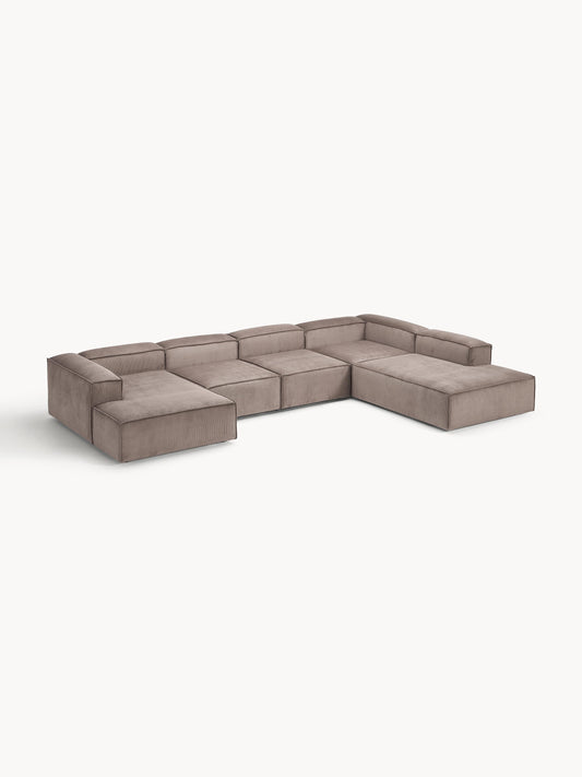 Draggery Lennon Modular Sofa with Corduroy Cover, XL