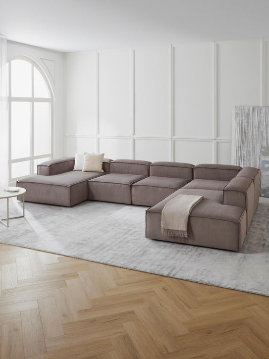 Draggery Lennon Modular Sofa with Corduroy Cover, XL
