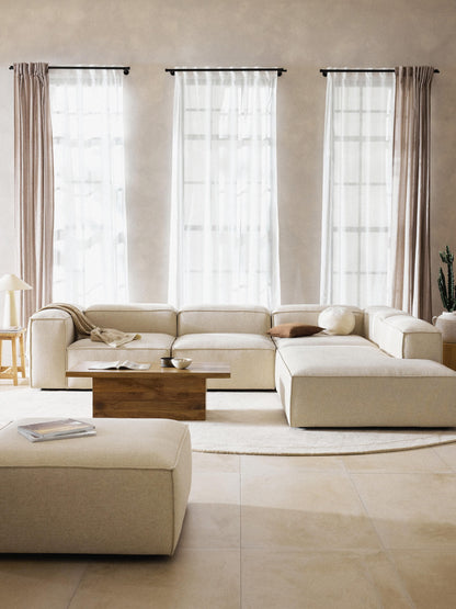 Draggery Lennon Modular XL Corner Sofa in Linen Blend, 4-Seater