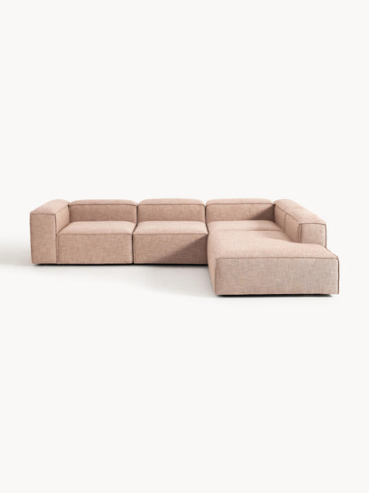 Draggery Lennon Modular XL Corner Sofa in Linen Blend, 4-Seater