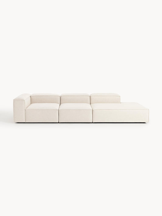 Draggery Lennon Modular XL Ottoman with Linen Blend Cover