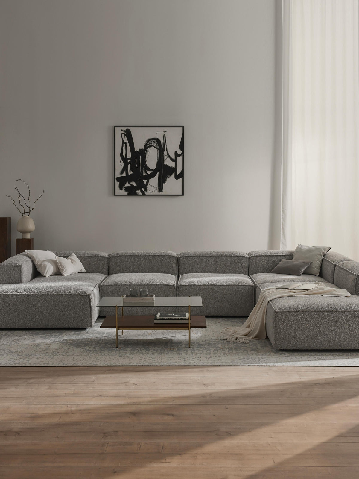 Draggery Lennon Modular XL Sofa with Bouclé Cover