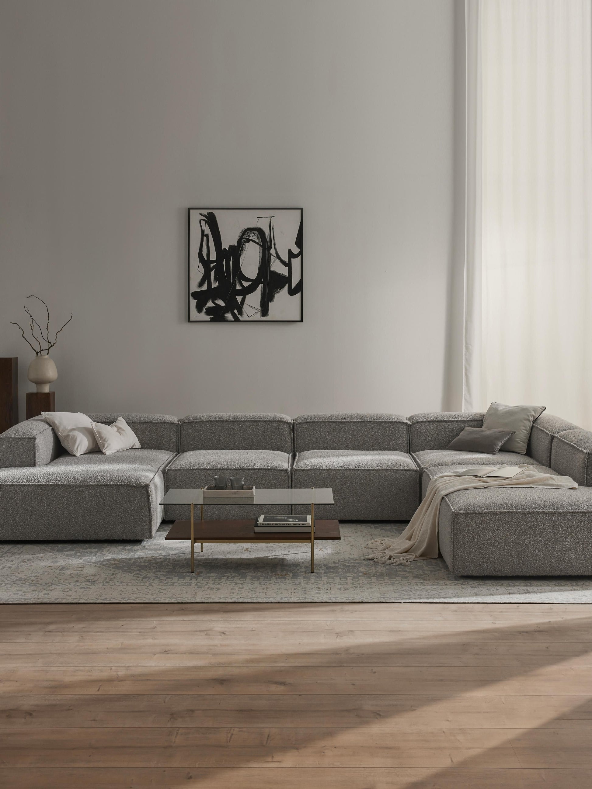 Draggery Lennon Modular XL Sofa with Bouclé Cover