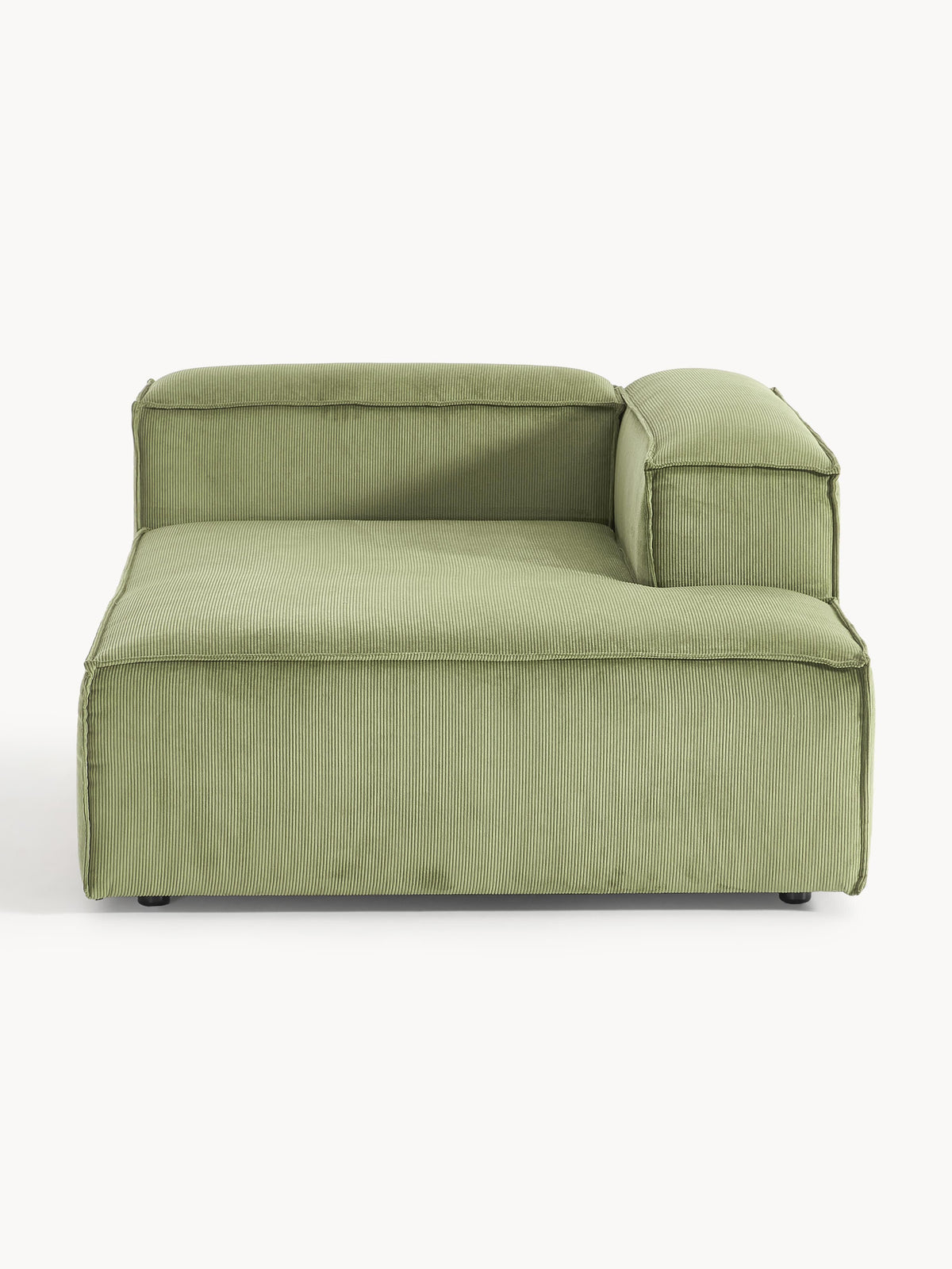 Draggery Lennon Ottoman Corner Module with Corduroy Cover