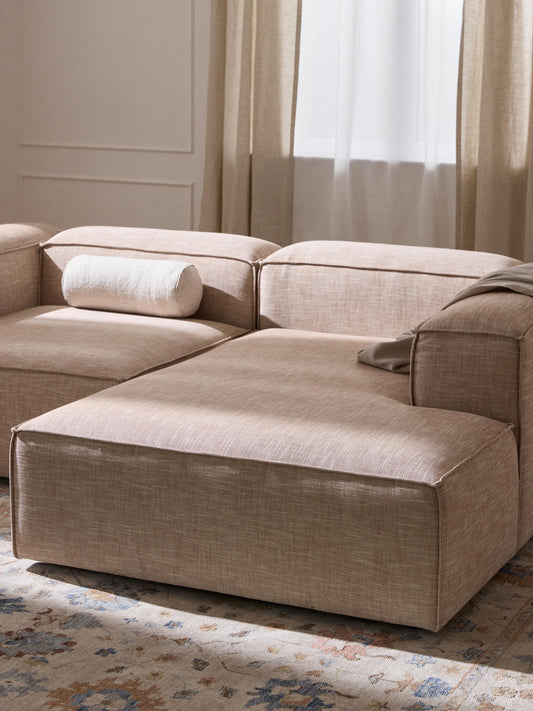 Draggery Lennon Ottoman Corner Module with Linen Blend Cover