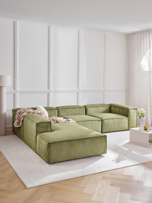 Draggery Lennon Ottoman Module with Corduroy Cover