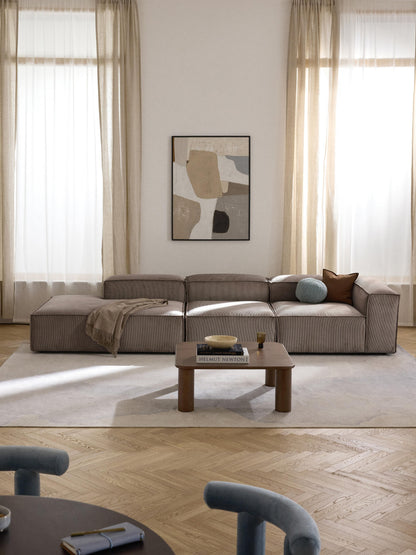 Draggery Lennon Ottoman Module with Corduroy Cover