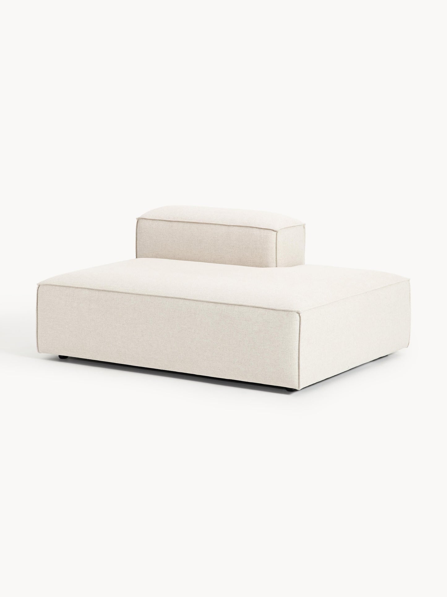Draggery Lennon Ottoman Module with Linen Blend Cover