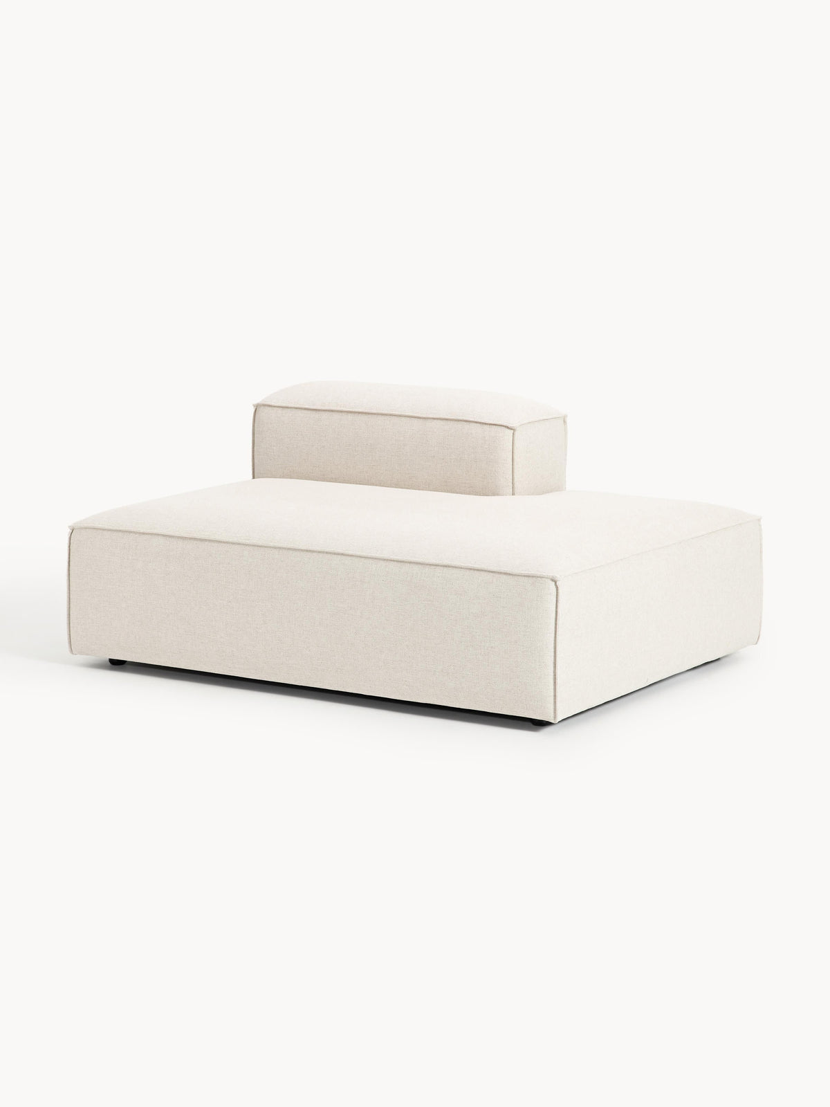 Draggery Lennon Ottoman Module with Linen Blend Cover