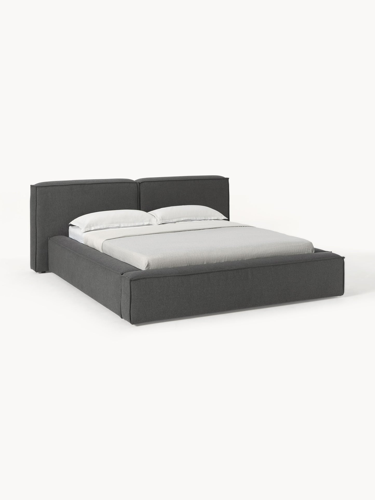 Draggery Lennon Upholstered Bed Frame with Storage