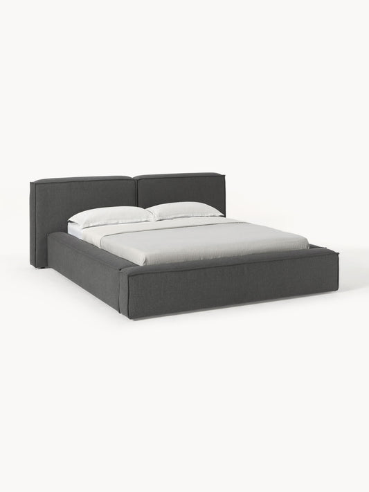 Draggery Lennon Upholstered Bed Frame with Storage